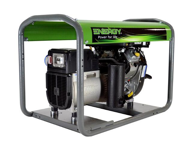 Stromerzeuger Benzin 10kVA 230V 50Hz
Benzinmotor Briggs & Stratton 16PS, Seilzugstart, 8,5 Liter Tank
LINZ Generator mit AVR Regelung
leichter Rohrrahmen, Steckdosen CEE 230V 32A 2P+T, CEE 230V 16A 2P+T